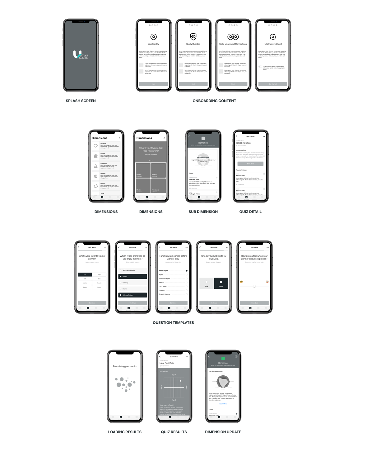 Wireframes Initial