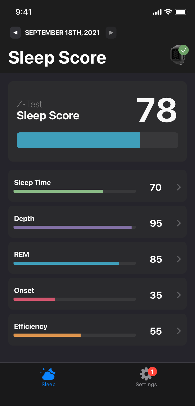 Sleep Tracker App Dashboard