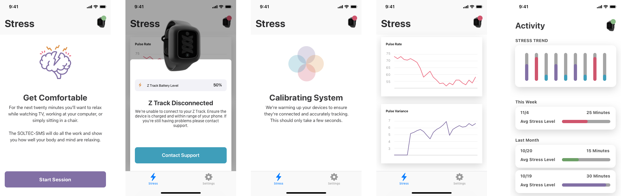 Stress Session App Overview